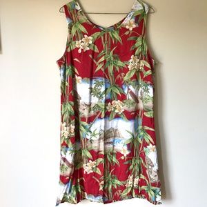 Vintage Hilo Hattie Hawaiian Dress Sleeveless - Large